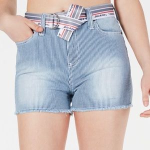Dickies Frayed Belted Denim Shorts